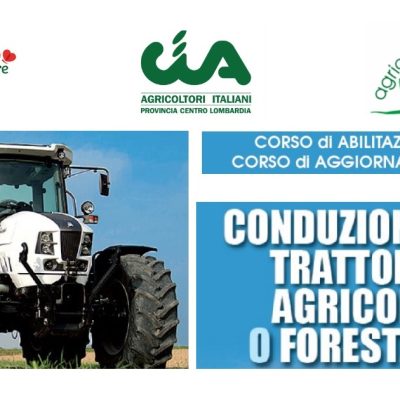 Trattori agricoli o forestali: al via corso di aggiornamento per rinnovo abilitazione
