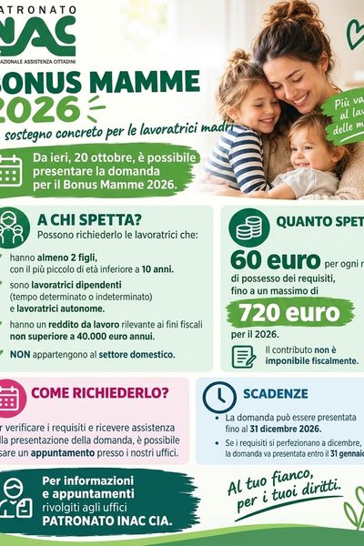 Bonus Mamme 2026