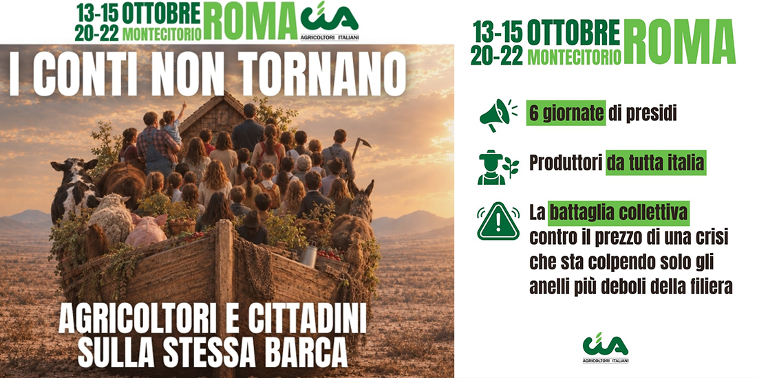 I conti non tornano. Tutto a carico di agricoltori e cittadini